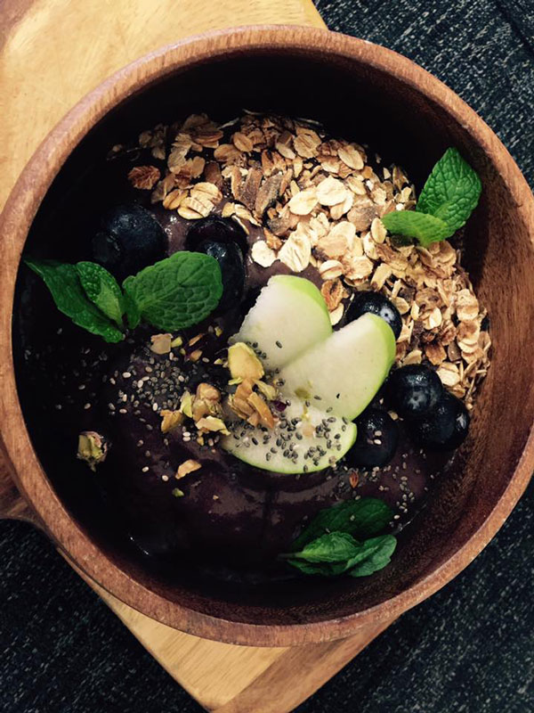a breakfast bowl at Cyclone Cafe, Darwin