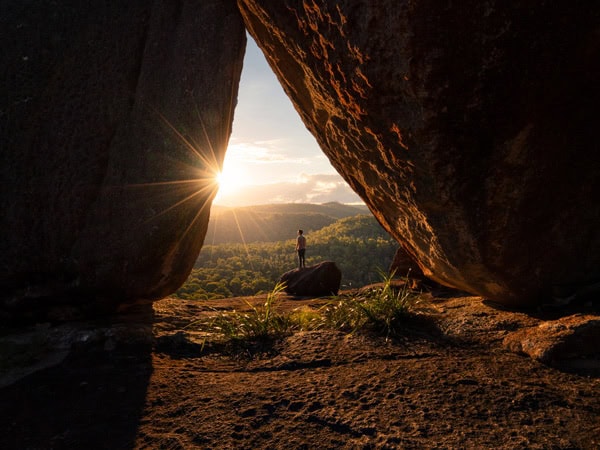 the Dandahra Crags walking track in Gibraltar Range National Park
