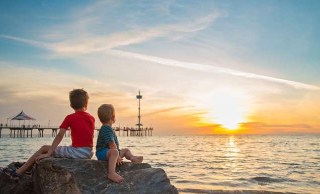 family beach vacation in South Australia
