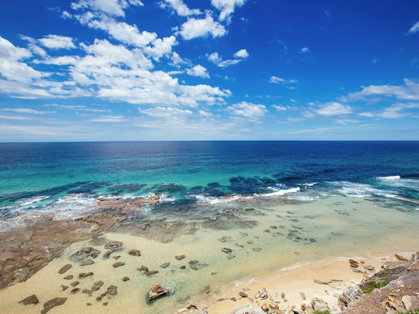 the Merewether Beach in Newcastle