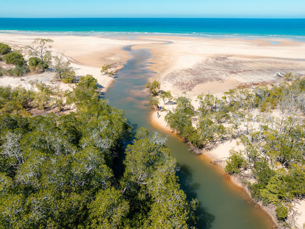 the Tarntipi Bush Camp on Tiwi Islands