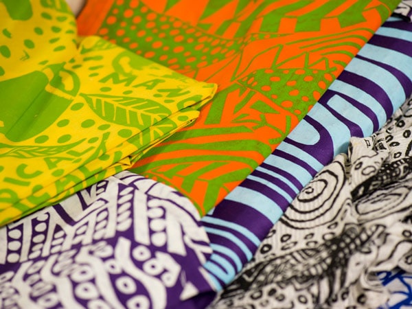 Close up of Tiwi Island Aboriginal Art