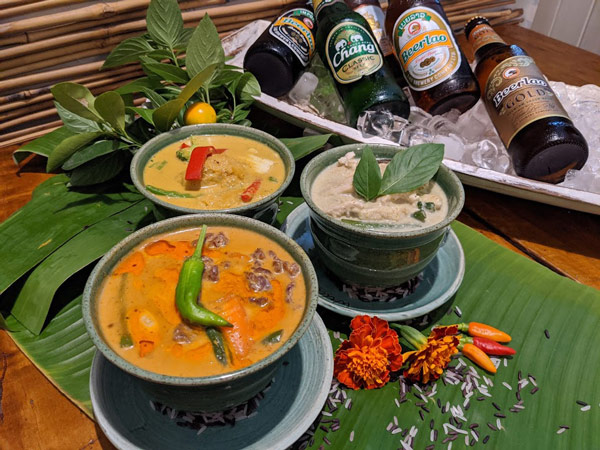 Southeast Asian dishes at Wild Rice restaurant, Townsville