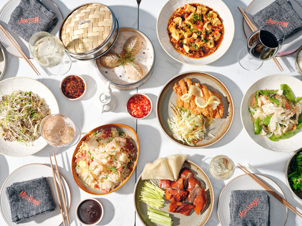 a spread of food on the table at Miss Songs Asian Kitchen, Townsville