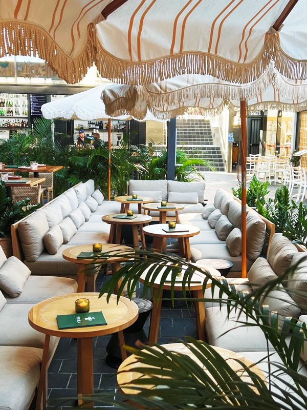 tropical-style dining at Polola, Townsville