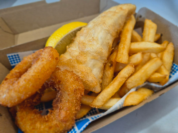 fish and chips at Tobin Fish Tales, Townsville