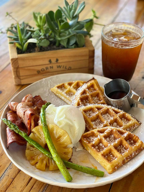 a breakfast meal at Born Wild Wholefoods + Espresso, Townsville