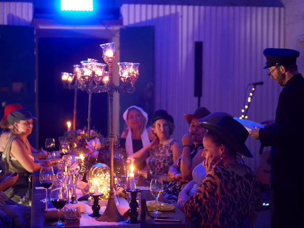 an event dinner at Fannie Bay Gaol