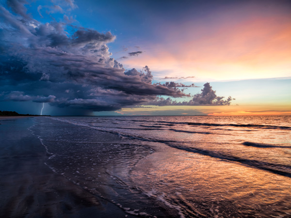 thunderstorm at Casuarina Beach, Darwin