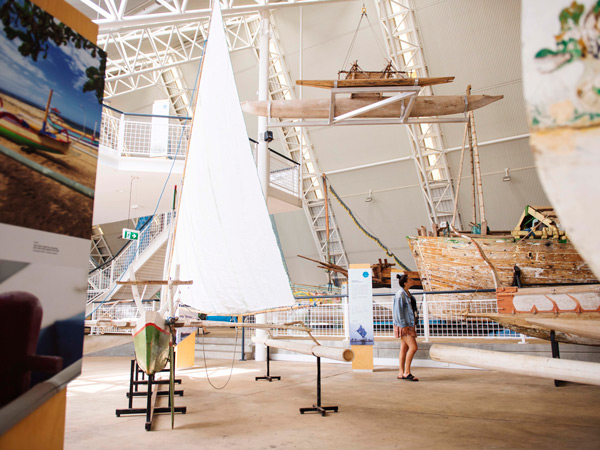 a boat display at MAGNT Darwin