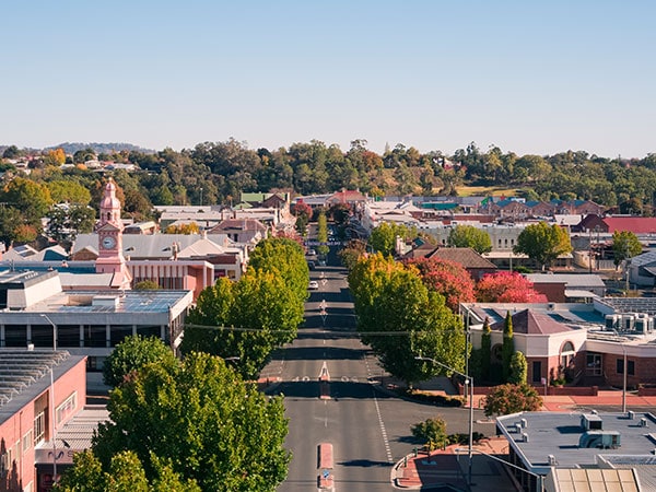 The country town of Inverell in the New England region of NSW.