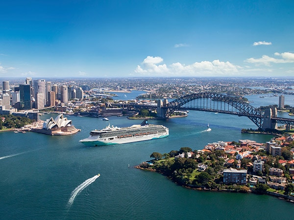 Norwegian Spirit cruise line in Sydney harbour