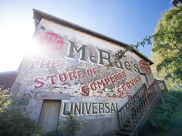 Mural on the side of the McCrossin's Mill Museum, Uralla