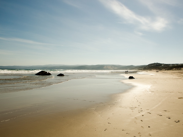 The vvastness of Fairhaven Beach at Aireys Inlet