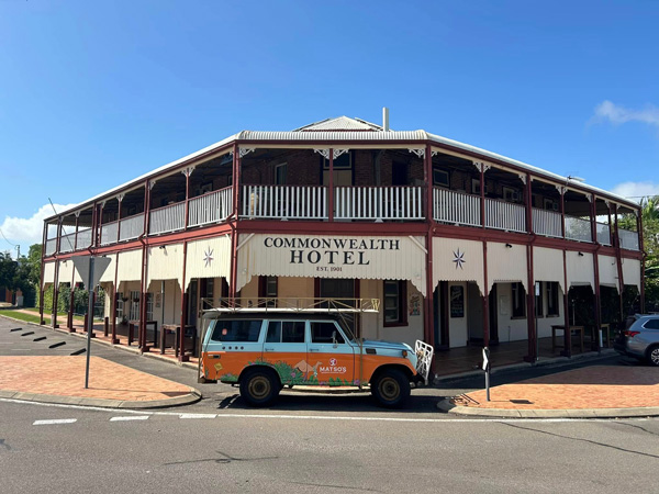 the exterior of Commonwealth Hotel, Townsville