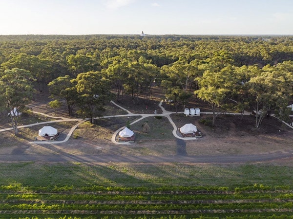 Glamping at Balgownie Bendigo Winery