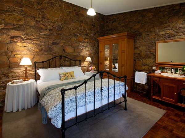 the bedroom interior inside The Stables at Byronsvale