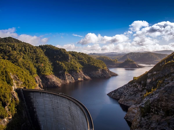 the Gordon Dam on Bruny Island