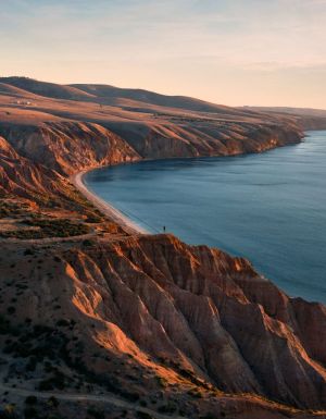 Drone shot over Sellicks Hill at Sellicks Beach