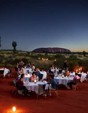 Guests dining at Sounds of Silence at Uluru