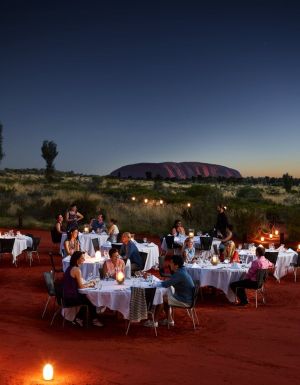 Guests dining at Sounds of Silence at Uluru