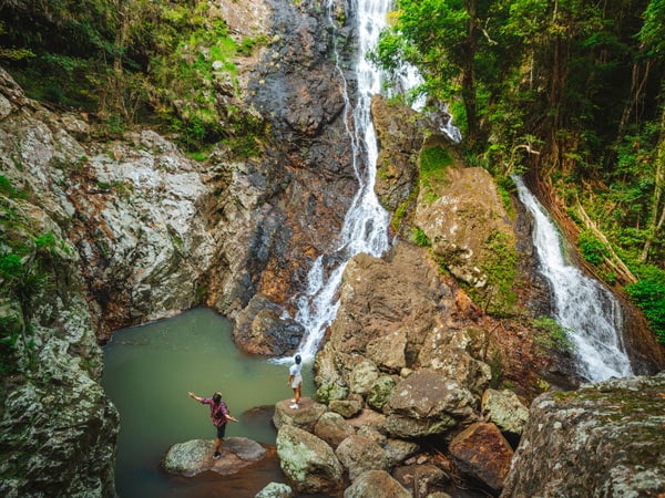 Bottom of Kondalilla Falls hike near Brisbane