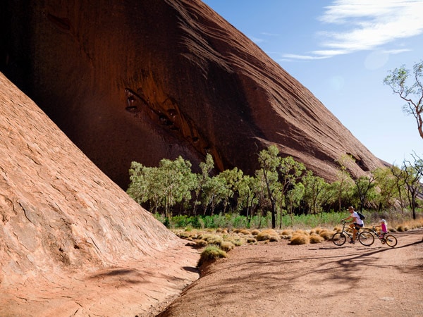 cycling around Uluru
