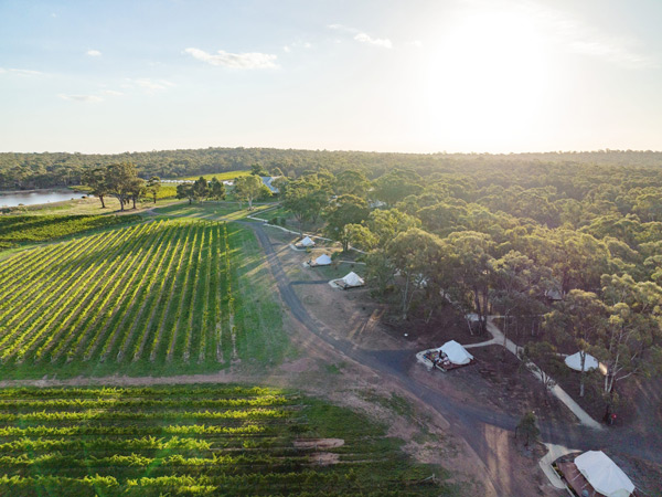 an aerial view of Balgownie Estate, Bendigo