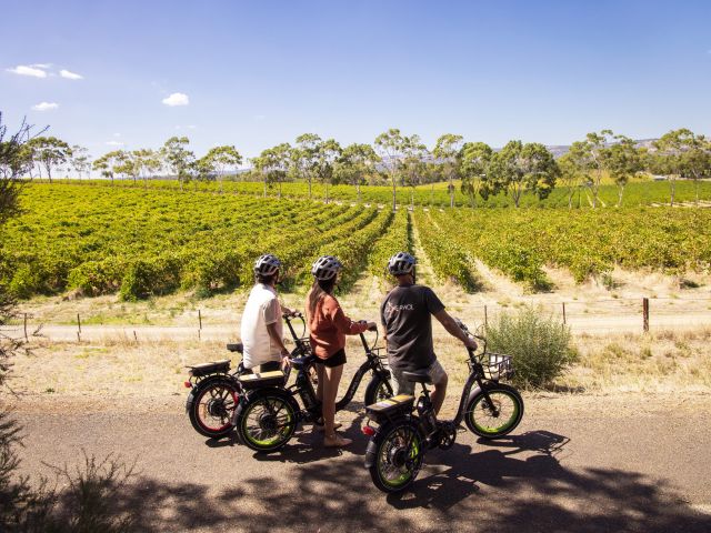 bikers during the Gone AWOL - Coast to Vines Tour