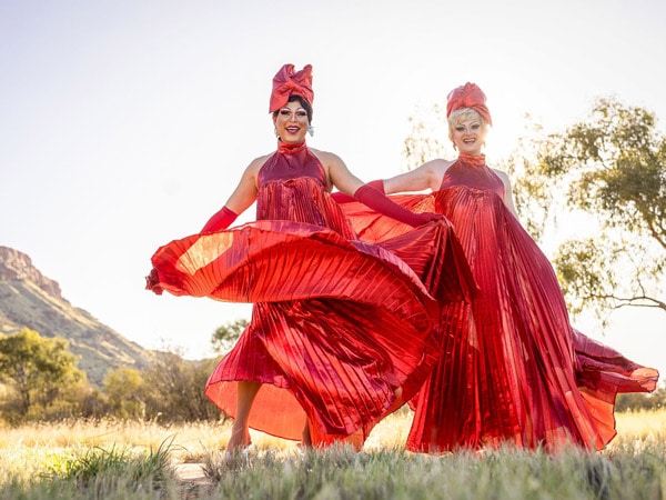 Two drag queens at fabALICE festival