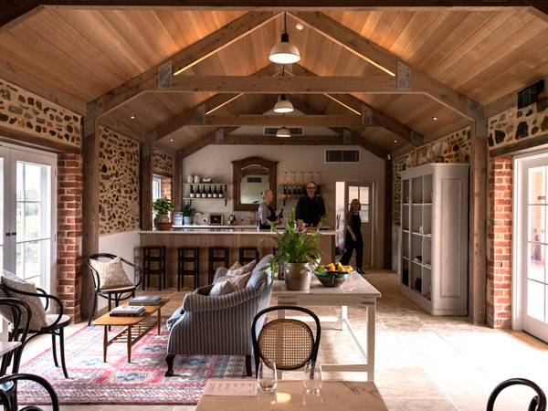 the tasting room at Alkina Wines