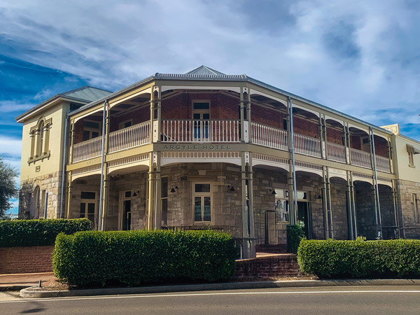 the exterior of Argyle Hotel