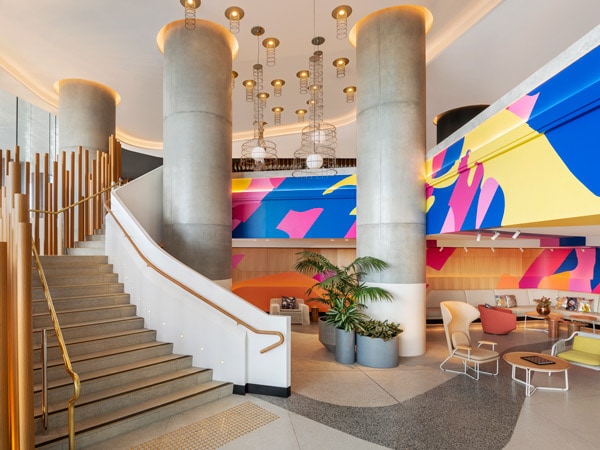 Arrival area of the W Hotel in Brisbane