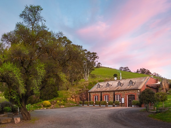 Bethany Wines in the Barossa at sunset