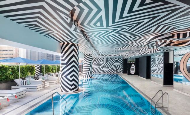 WET Deck swimming pool at W Brisbane