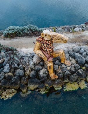 Seba's Song - Giants of Mandurah by Thomas Dambo