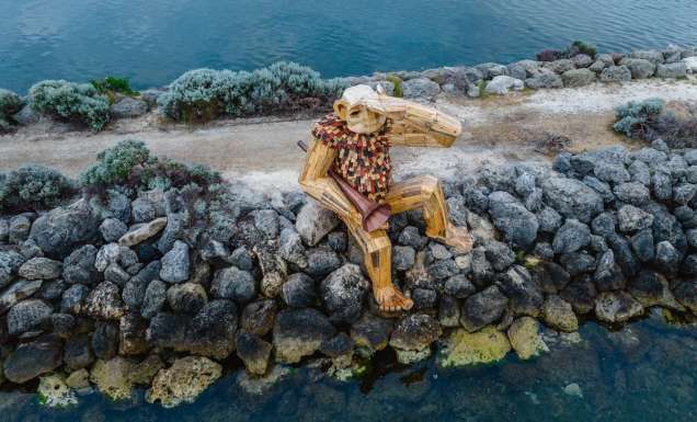 Seba's Song - Giants of Mandurah by Thomas Dambo