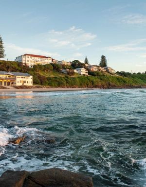 VIew of The Pacific Hotel overlooking Yamba Beach