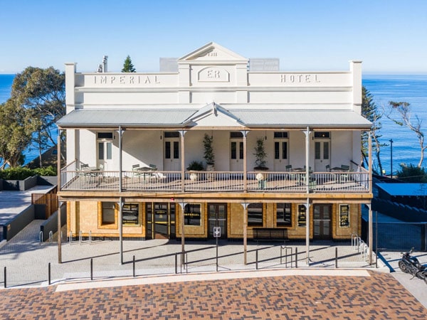 Exterior of coastal pub the Imperial at Clifton in Australia