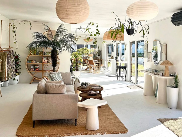 a look inside the boutique shop at Island Collective, Yamba