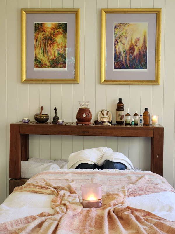 the treatment room at Mikahuna Massage & Bodywork