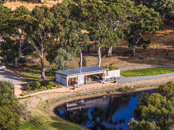 an aerial view of Poonawatta, Barossa Valley