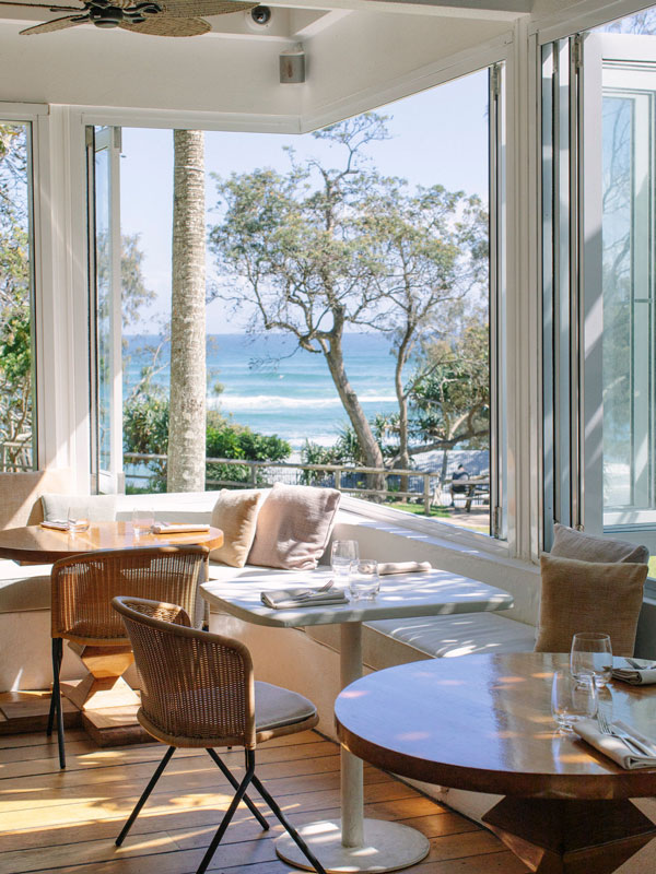 waterfront views at Raes on Wategos