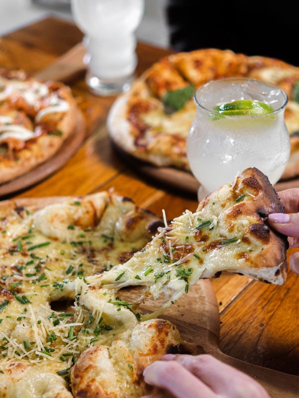 Pizza at Sanctus Brewery in Townsend