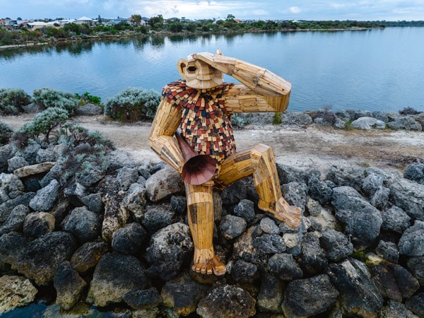Seba's Song - Giants of Mandurah by Thomas Dambo