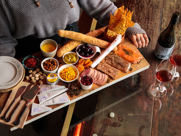a tasting platter at Small Batch Wine Tours, Barossa Valley