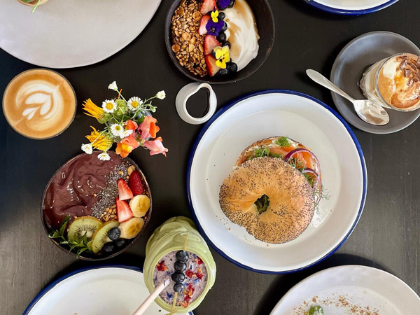 coffee and breakfast at Stray