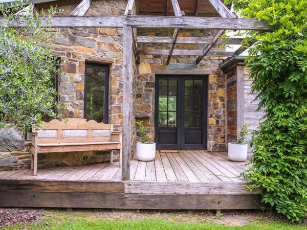 the rustic exterior of The House at Smoko