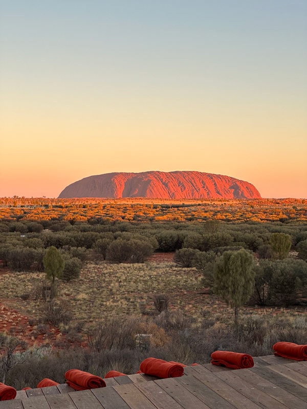 Sunset over Uluru before Wintjiri Wiru