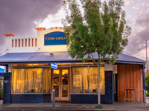 the restaurant exterior of Vino Lokal, Barossa Valley